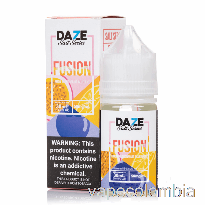 Vape Desechable Limón Maracuyá Arándano - 7 Daze Fusion Salt - 30ml 30mg